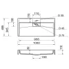 Умывальник Fancy Marble Vitold 1000x450x110, белый (11410101)- Фото 4